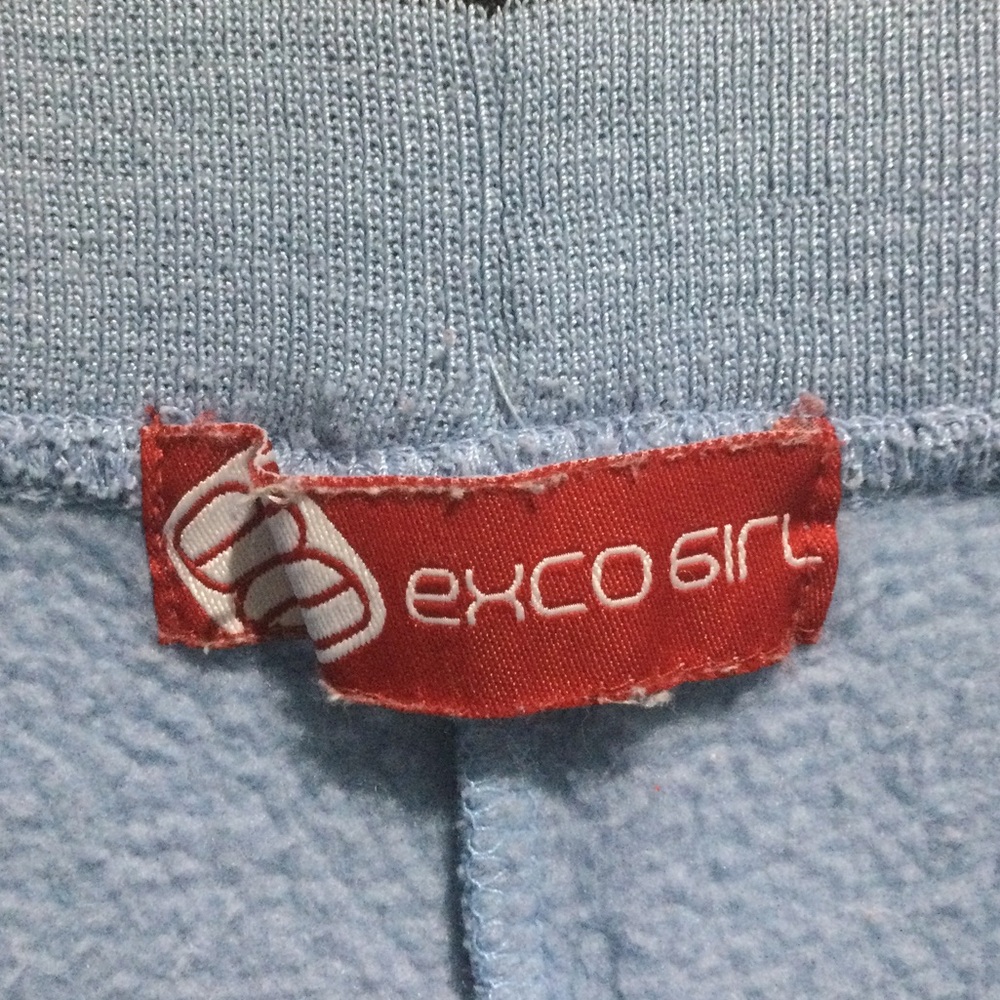 Women’s Exco Girl Blue And Black Fleece Lined Sweatpants - Picture 2 of 7